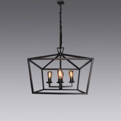 Pentagon Ranch Iron Pendant